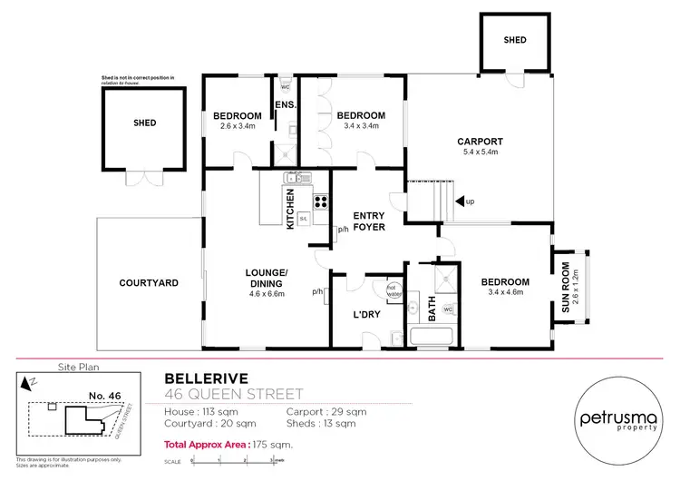 Floorplan of Homely house listing, 46 Queen Street, Bellerive TAS 7018