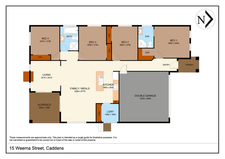 Floorplan of Homely house listing, 15 Weema Street, Caddens NSW 2747