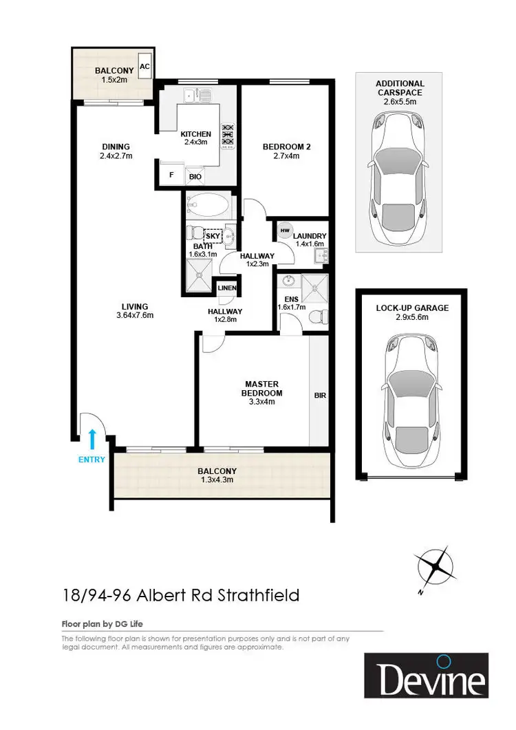 Floorplan of Homely apartment listing, 18/94-96 Albert Road, Strathfield NSW 2135