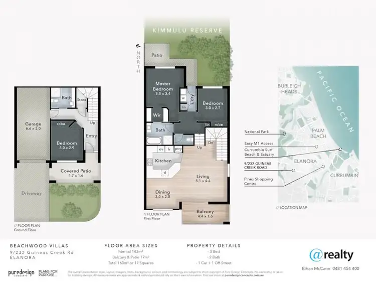 Floorplan of Homely townhouse listing, 9/232 Guineas Creek Road, Elanora QLD 4221