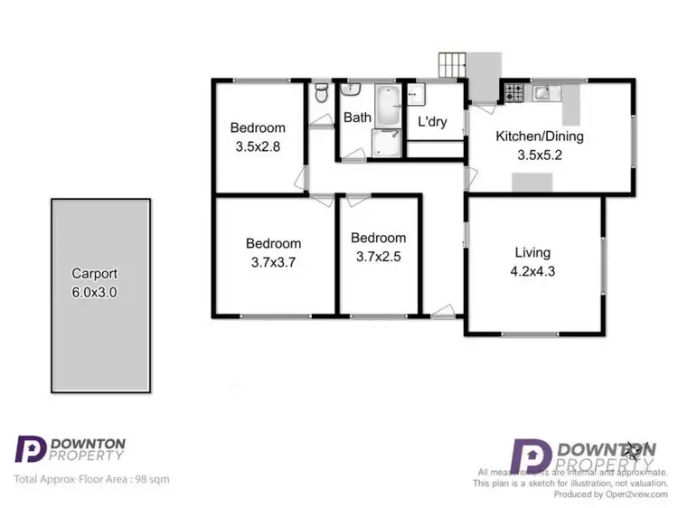 Floorplan of Homely house listing, 20 Lichan Place, Glenorchy TAS 7010