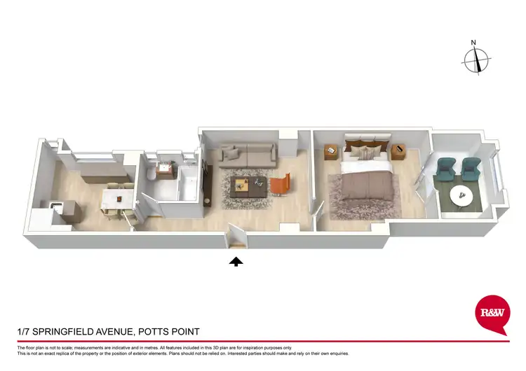 Floorplan of Homely apartment listing, 1/7 Springfield Avenue, Potts Point NSW 2011