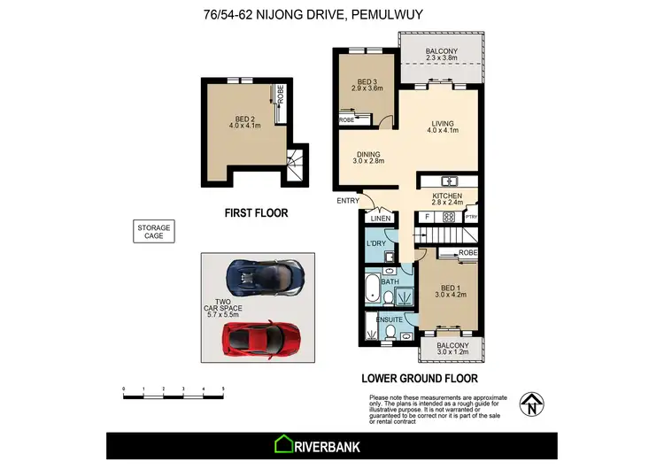 Floorplan of Homely unit listing, 5/120 Nijong Drive, Pemulwuy NSW 2145