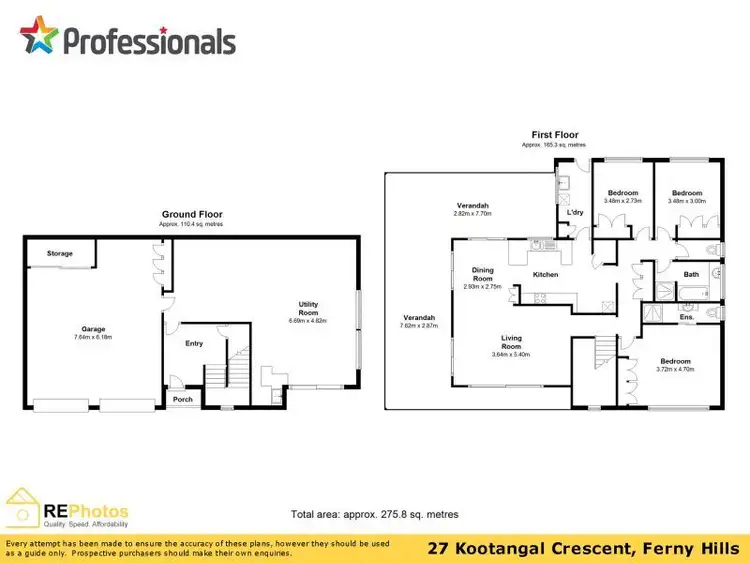 Floorplan of Homely house listing, 27 Kootangal Crescent, Ferny Hills QLD 4055