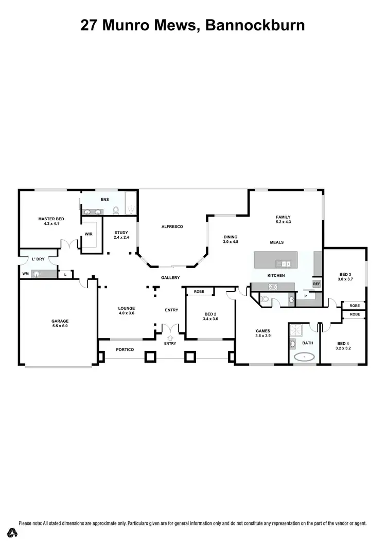 Floorplan of Homely house listing, 27 Munro Mews, Bannockburn VIC 3331