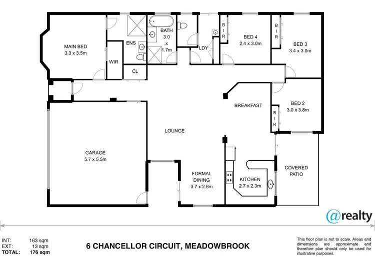 Floorplan of Homely house listing, 6 Chancellor Circuit, Meadowbrook QLD 4131