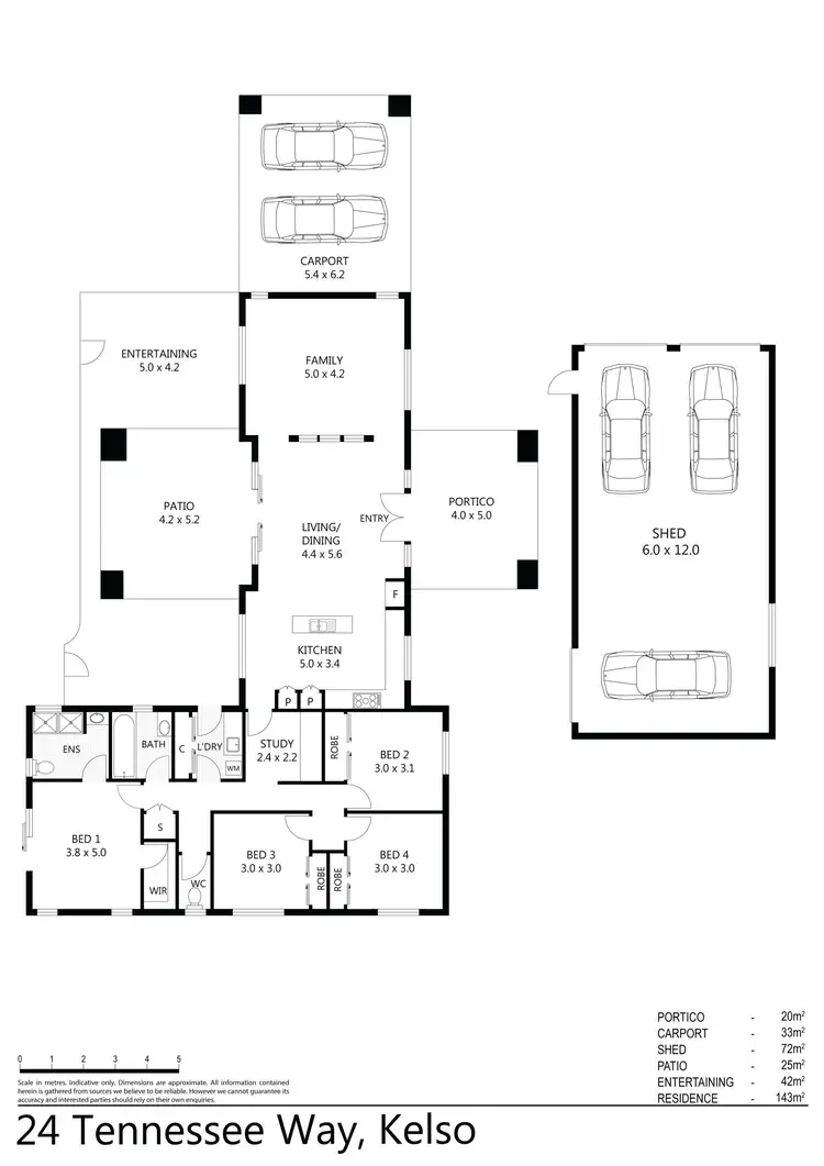 Floorplan of Homely house listing, 24 Tennessee Way, Kelso QLD 4815