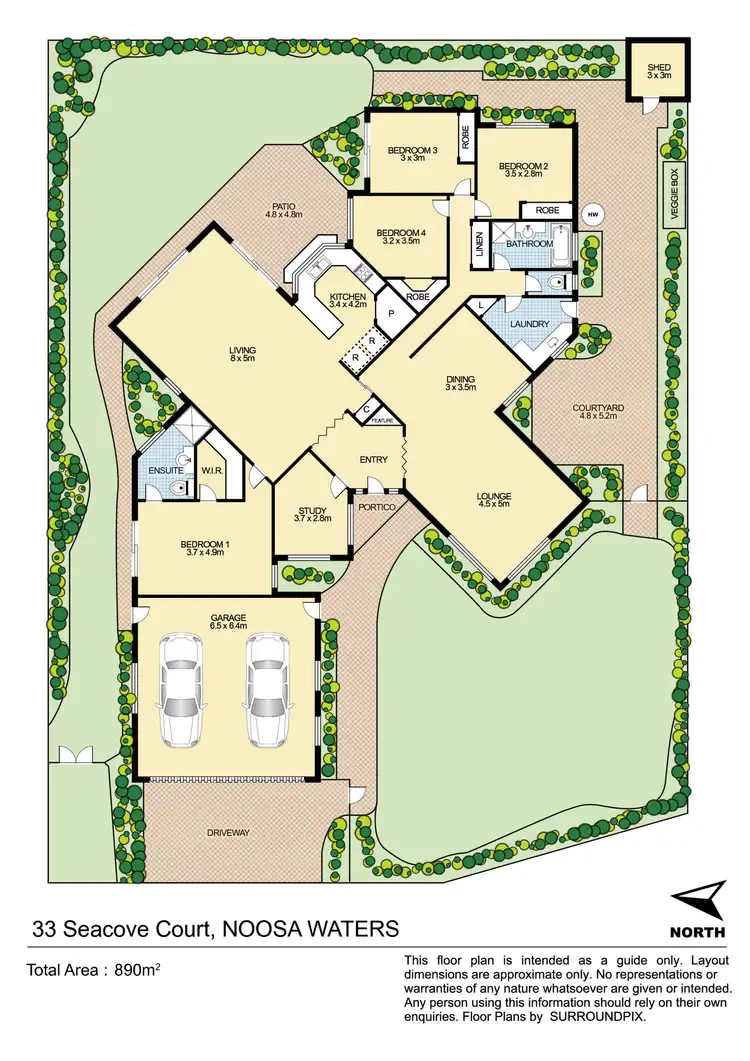 Floorplan of Homely house listing, 33 Seacove Court, Noosa Waters QLD 4566