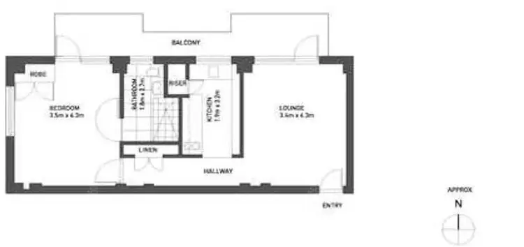Floorplan of Homely apartment listing, 32/12 Wylde Street, Potts Point NSW 2011
