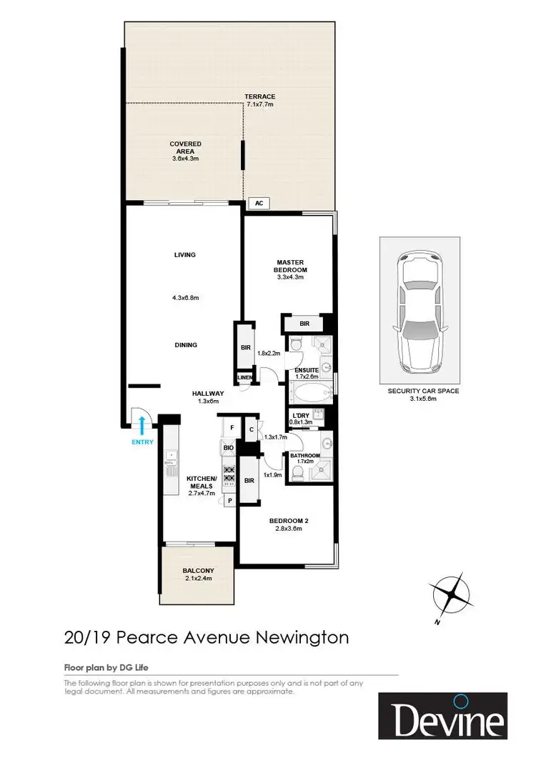 Floorplan of Homely apartment listing, 20/19 Pearce Avenue, Newington NSW 2127