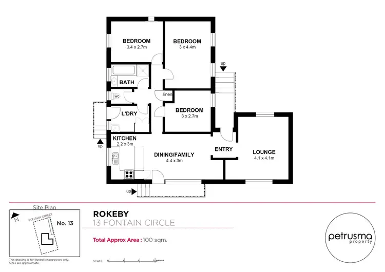 Floorplan of Homely house listing, 13 Fontain Circle, Rokeby TAS 7019