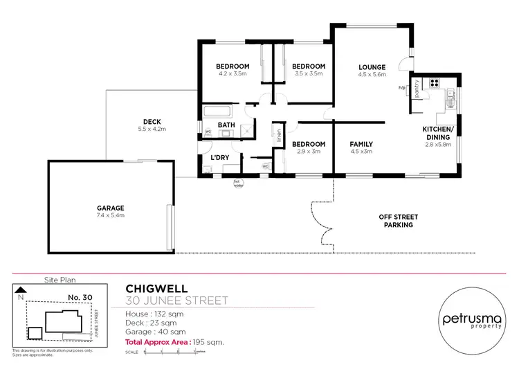 Floorplan of Homely house listing, 30 Junee Street, Chigwell TAS 7011