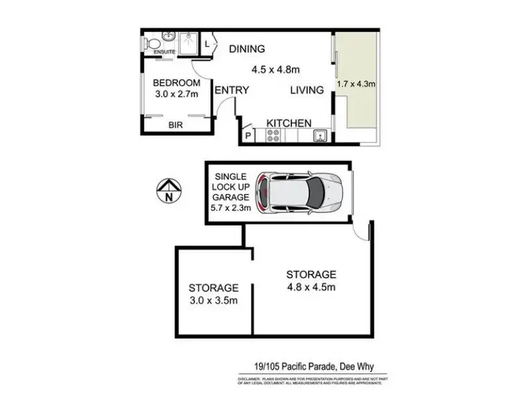 Floorplan of Homely apartment listing, 19/105 Pacific Parade, Dee Why NSW 2099