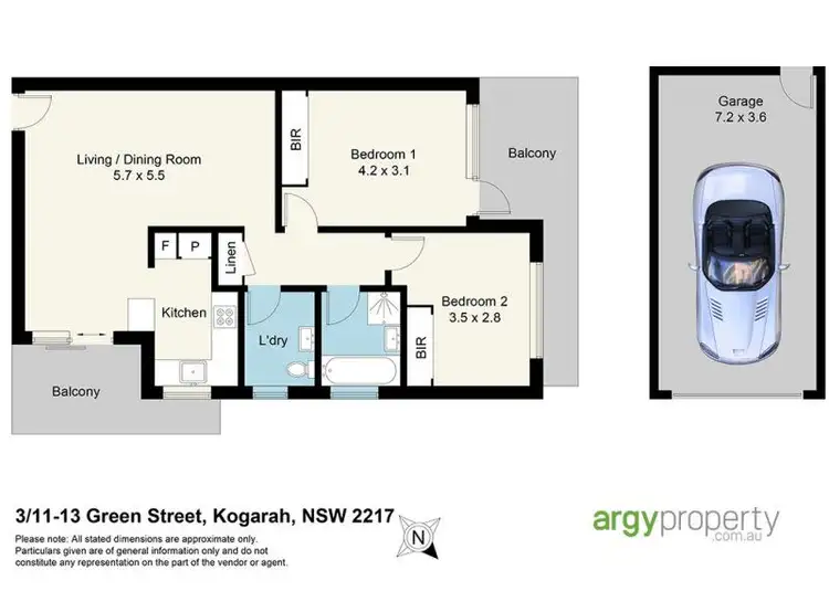 Floorplan of Homely apartment listing, 3/11-13 Green Street, Kogarah NSW 2217