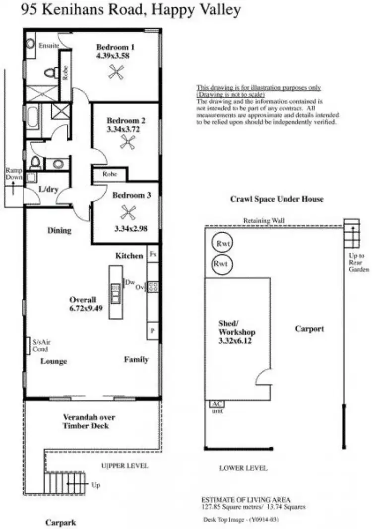 Floorplan of Homely house listing, 95 Kenihans Road, Happy Valley SA 5159