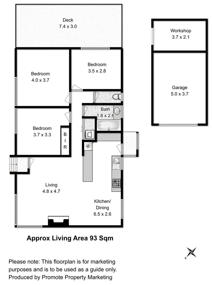 Floorplan of Homely house listing, 18 Dixon Street, New Norfolk TAS 7140