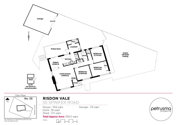 Floorplan of Homely house listing, 55 Spinifex Road, Risdon Vale TAS 7016