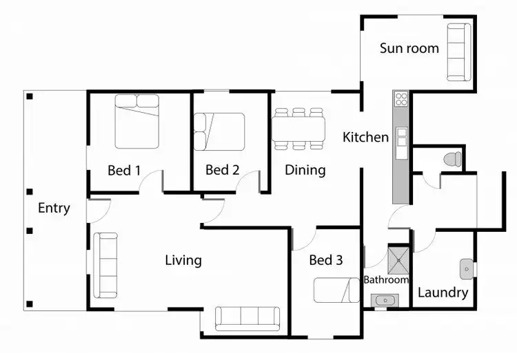 Floorplan of Homely house listing, 3 Helen Street, West Ulverstone TAS 7315
