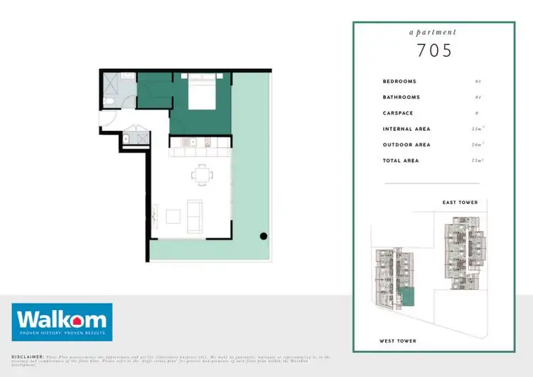 Floorplan of Homely apartment listing, 705/9 Station Street, Wickham NSW 2293