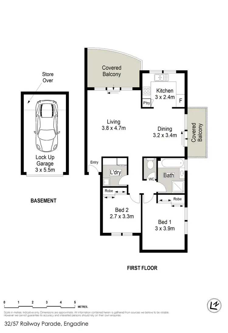 Floorplan of Homely unit listing, 32/51-57 Railway Parade, Engadine NSW 2233