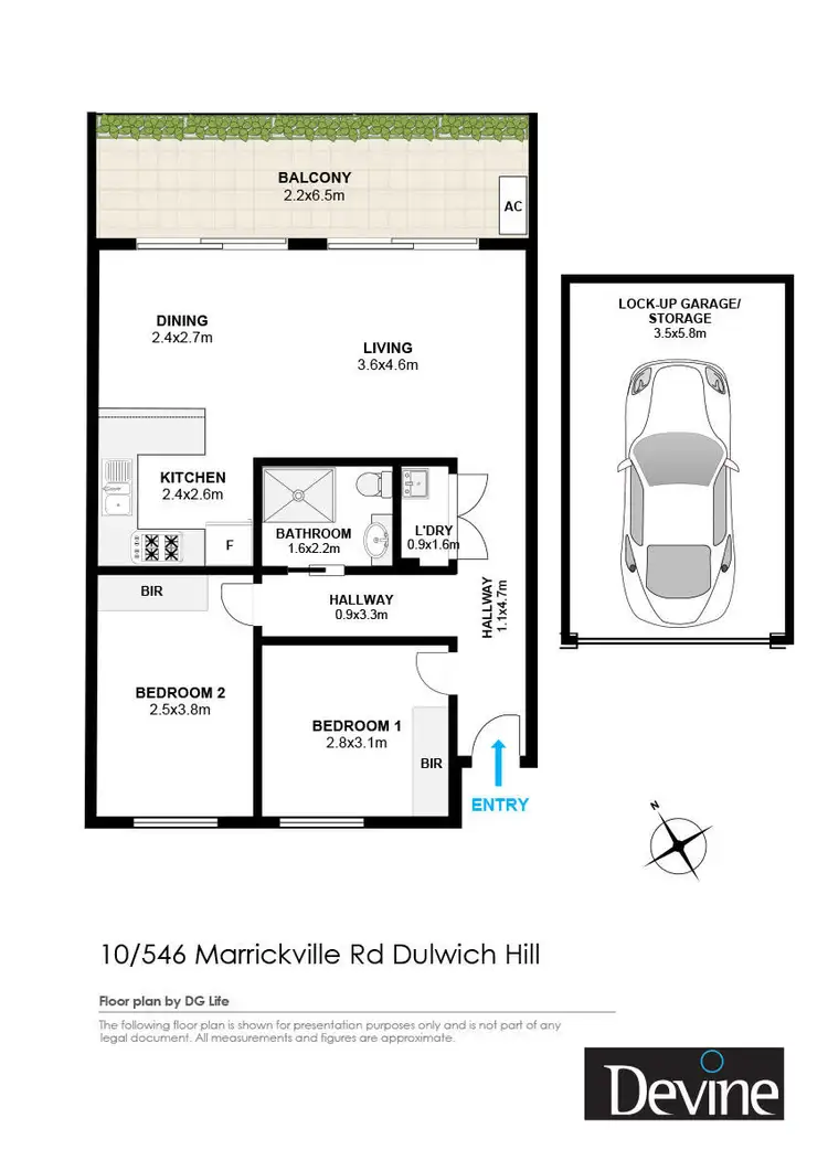 Floorplan of Homely apartment listing, 10/546 Marrickville Road, Dulwich Hill NSW 2203
