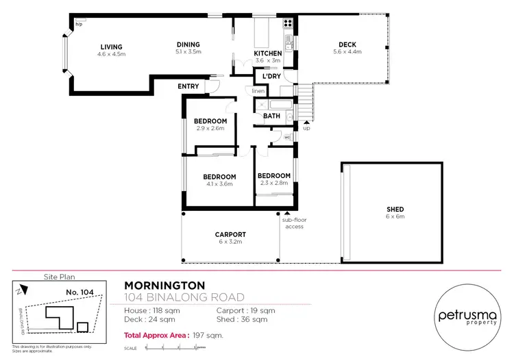Floorplan of Homely house listing, 104 Binalong Road, Mornington TAS 7018