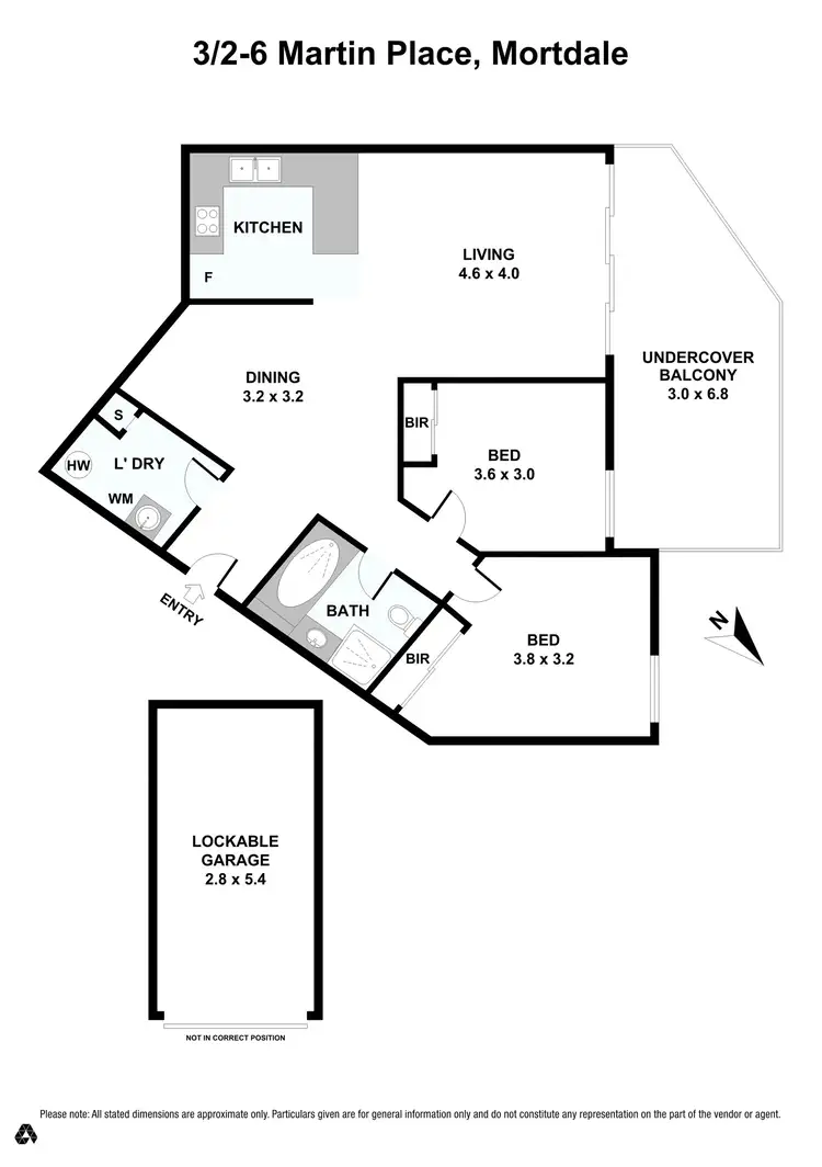 Floorplan of Homely unit listing, 3/2-6 Martin Place, Mortdale NSW 2223
