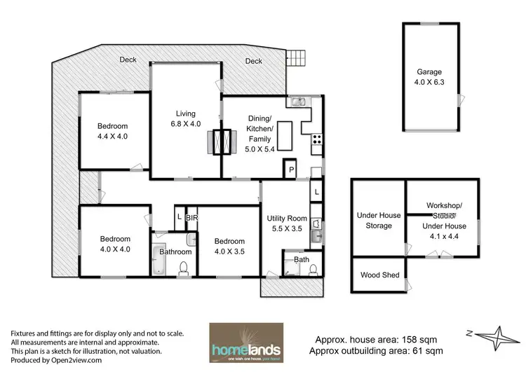 Floorplan of Homely house listing, 204 Roslyn Avenue, Blackmans Bay TAS 7052