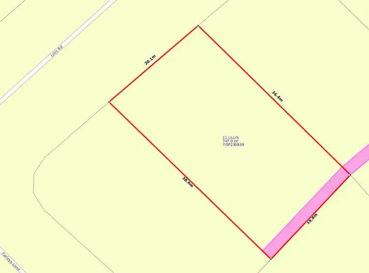Floorplan of Homely land listing, 11 Lillis Road, Gympie QLD 4570