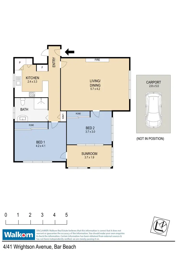 Floorplan of Homely apartment listing, 4/41 Wrightson Avenue, Bar Beach NSW 2300