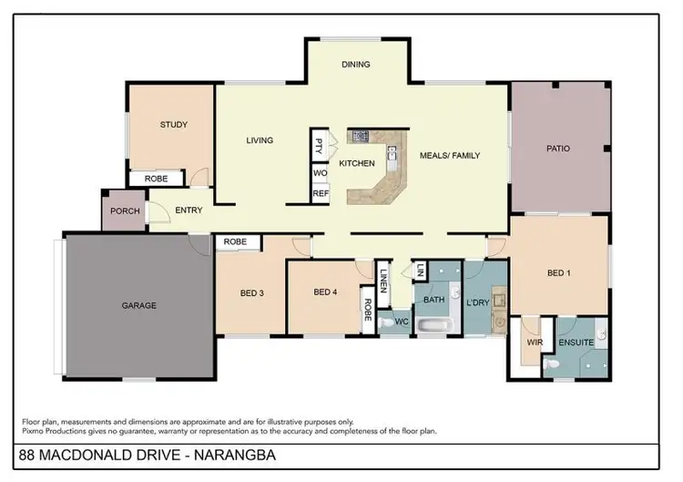 Floorplan of Homely house listing, 88 MacDonald Drive, Narangba QLD 4504