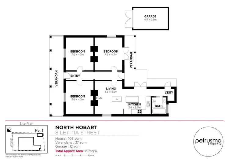 Floorplan of Homely house listing, 8 Letitia Street, North Hobart TAS 7000