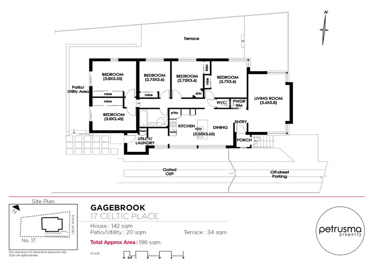 Floorplan of Homely house listing, 17 Celtic Place, Gagebrook TAS 7030