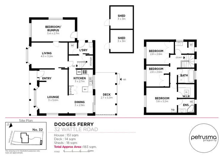 Floorplan of Homely house listing, 32 Wattle Road, Dodges Ferry TAS 7173
