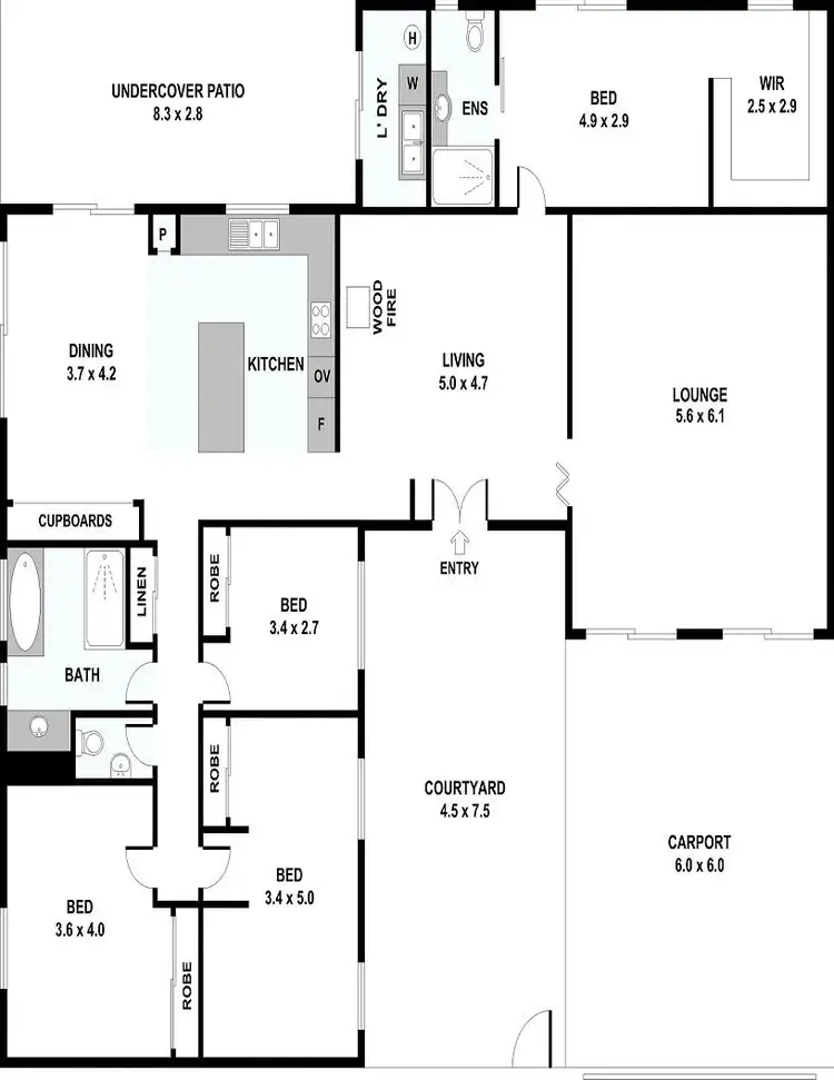 Floorplan of Homely house listing, 4 Deputor Street, Rochedale South QLD 4123