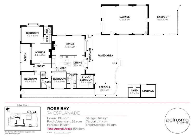Floorplan of Homely house listing, 74 Esplanade, Rose Bay TAS 7015