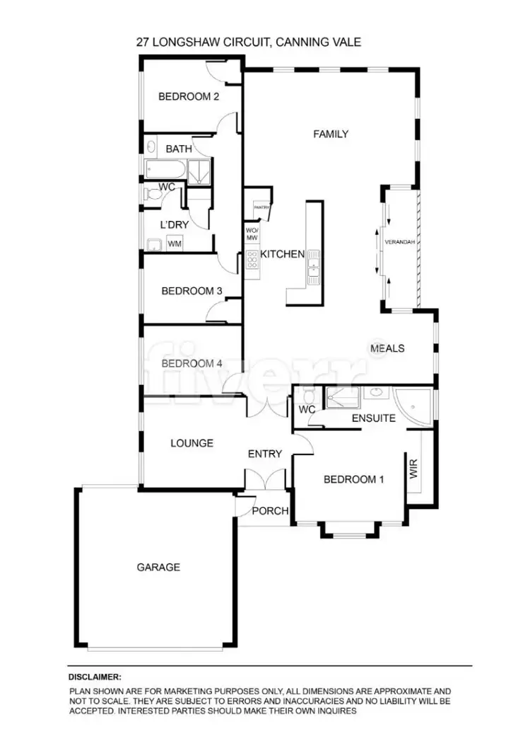 Floorplan of Homely house listing, 27 Longshaw Circuit, Canning Vale WA 6155
