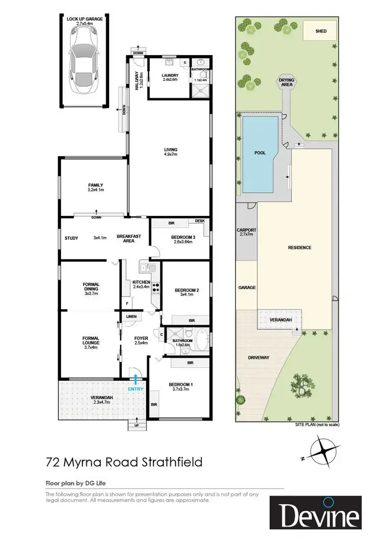 Floorplan of Homely house listing, 72 Myrna Road, Strathfield NSW 2135