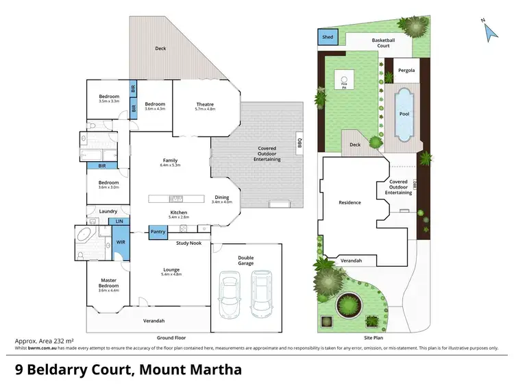 Floorplan of Homely house listing, 9 Beldarry court, Mount Martha VIC 3934