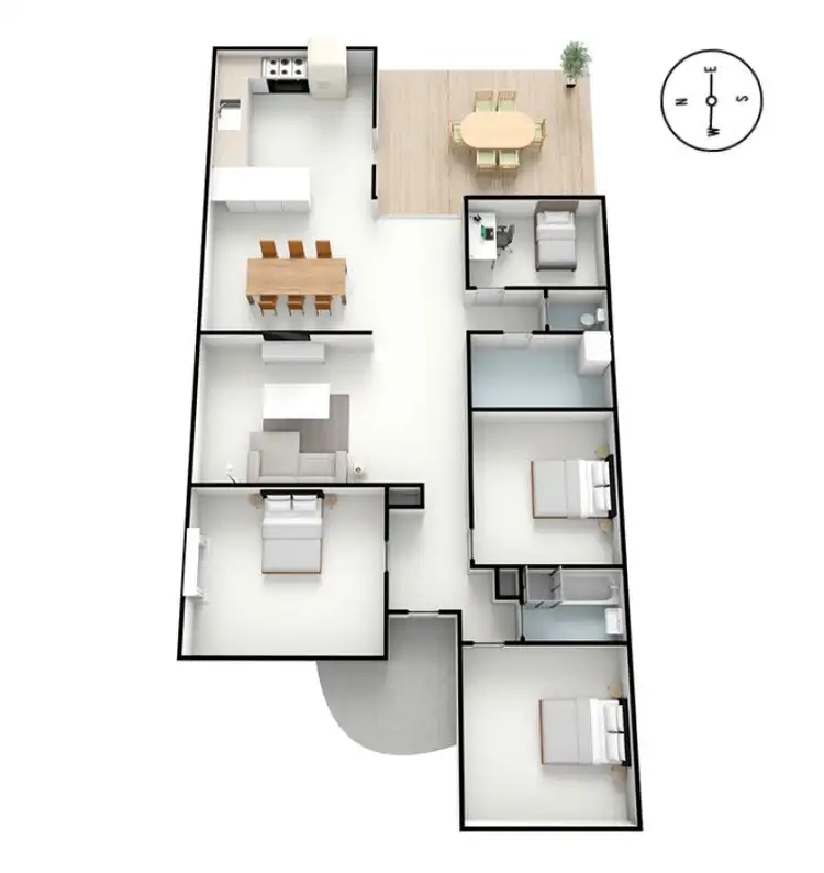 Floorplan of Homely house listing, 10 Birdwood St, New Lambton NSW 2305
