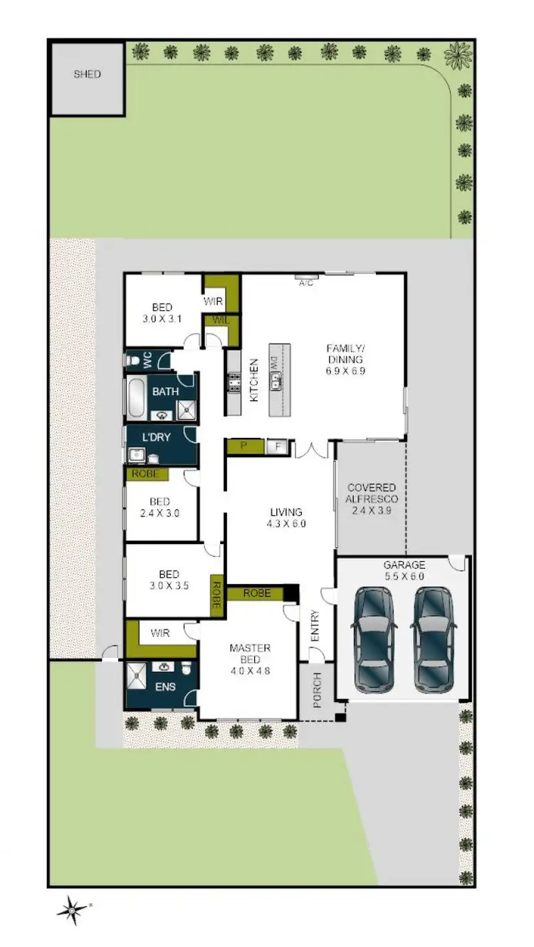 Floorplan of Homely house listing, 16 Pelican Way, Lara VIC 3212