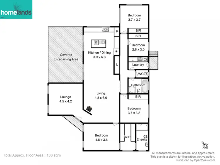 Floorplan of Homely house listing, 6 Sonya Court, Ranelagh TAS 7109