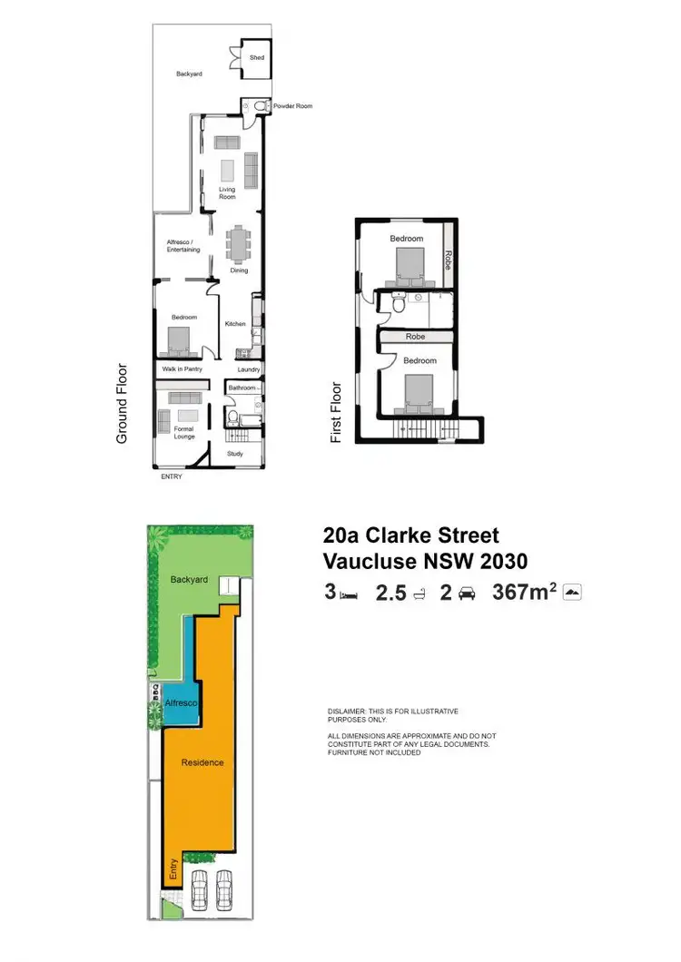 Floorplan of Homely house listing, 20a Clarke Street, Vaucluse NSW 2030