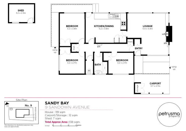 Floorplan of Homely house listing, 9 Sandown Avenue, Sandy Bay TAS 7005