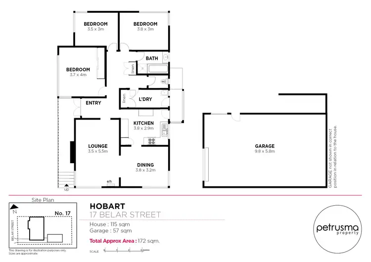 Floorplan of Homely house listing, 17 Belar Street, Howrah TAS 7018