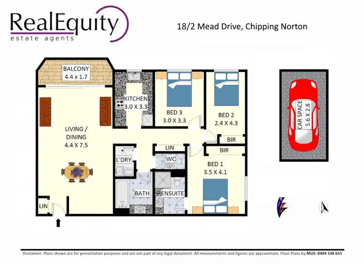 Floorplan of Homely unit listing, 18/2 Mead Drive, Chipping Norton NSW 2170