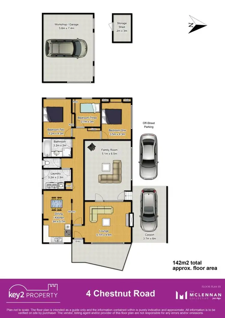 Floorplan of Homely house listing, 4 Chestnut Road, Youngtown TAS 7249