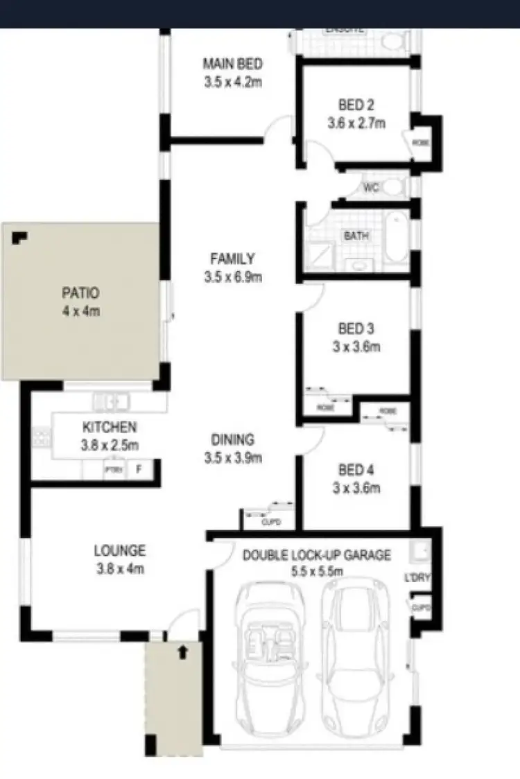 Floorplan of Homely house listing, 9 Fontwell Court, Mount Low QLD 4818