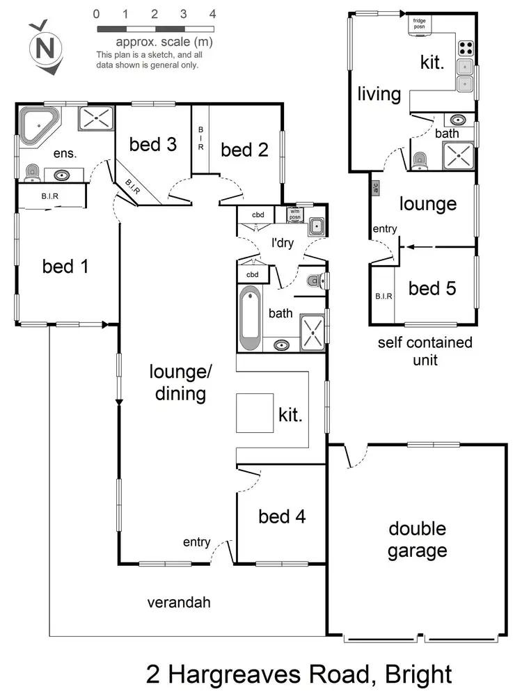 Floorplan of Homely house listing, 2 Hargreaves Road, Bright VIC 3741