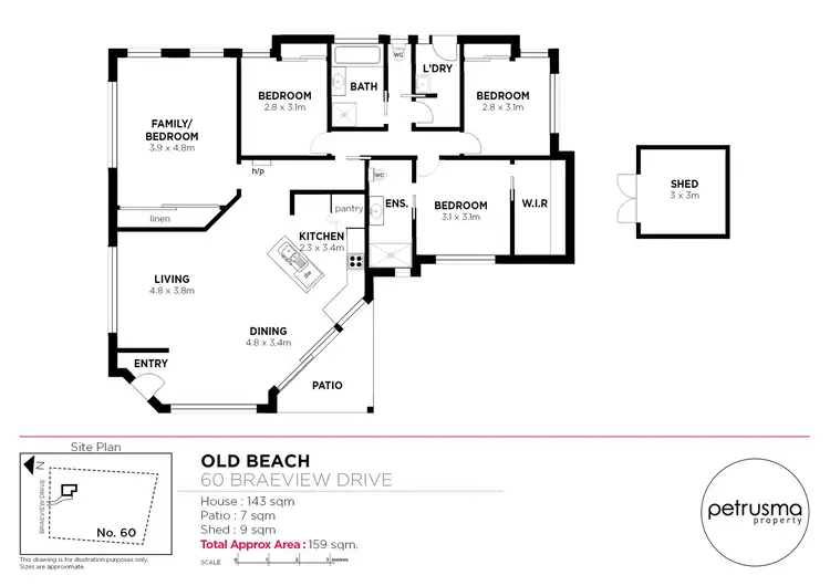 Floorplan of Homely house listing, 60 Braeview Drive, Old Beach TAS 7017